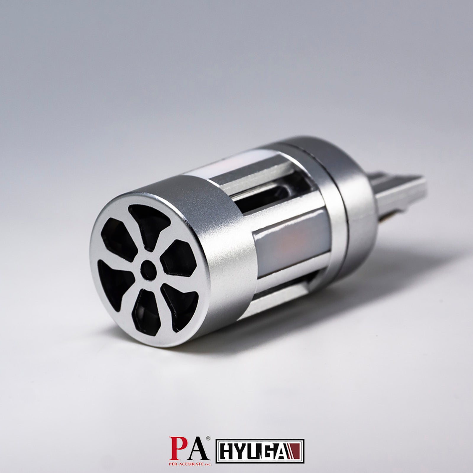 HYUGA T20 7440 7441 LED CANBUS Anti Hyper Flash Turn Signal Bulbs Amber with Fan Boost Built-in Load Resistor W21W WY21W (Pack of 2)