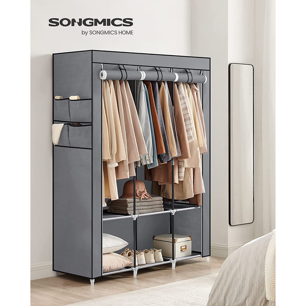 SONGMICS Wardrobe Closet Organizer with Cover