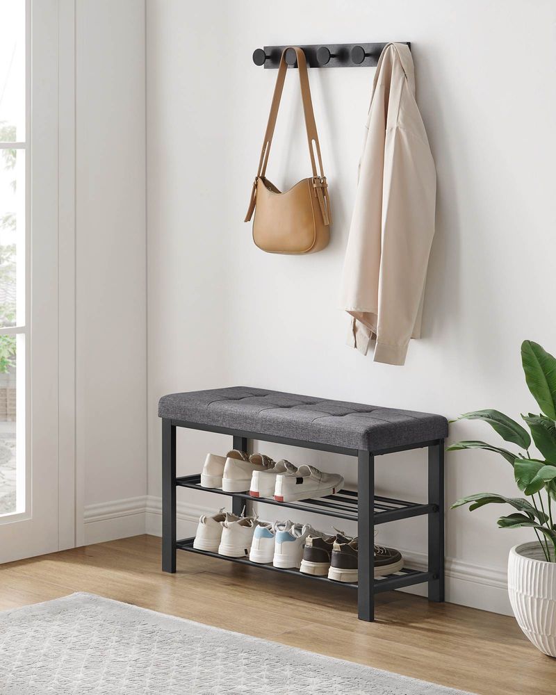 SONGMICS Shoe Bench with Cushion
