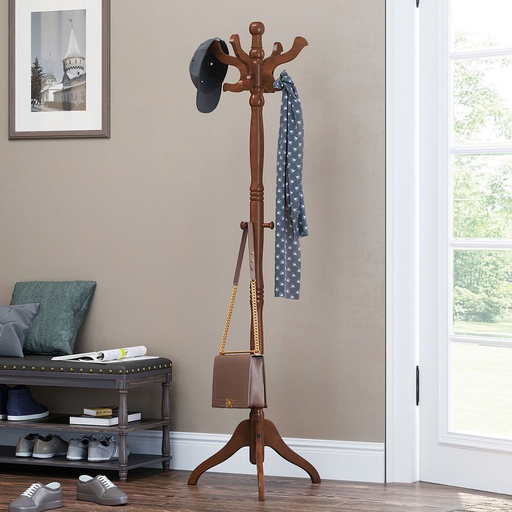 VASAGLE Coat Rack Free Standing with 11 Hooks