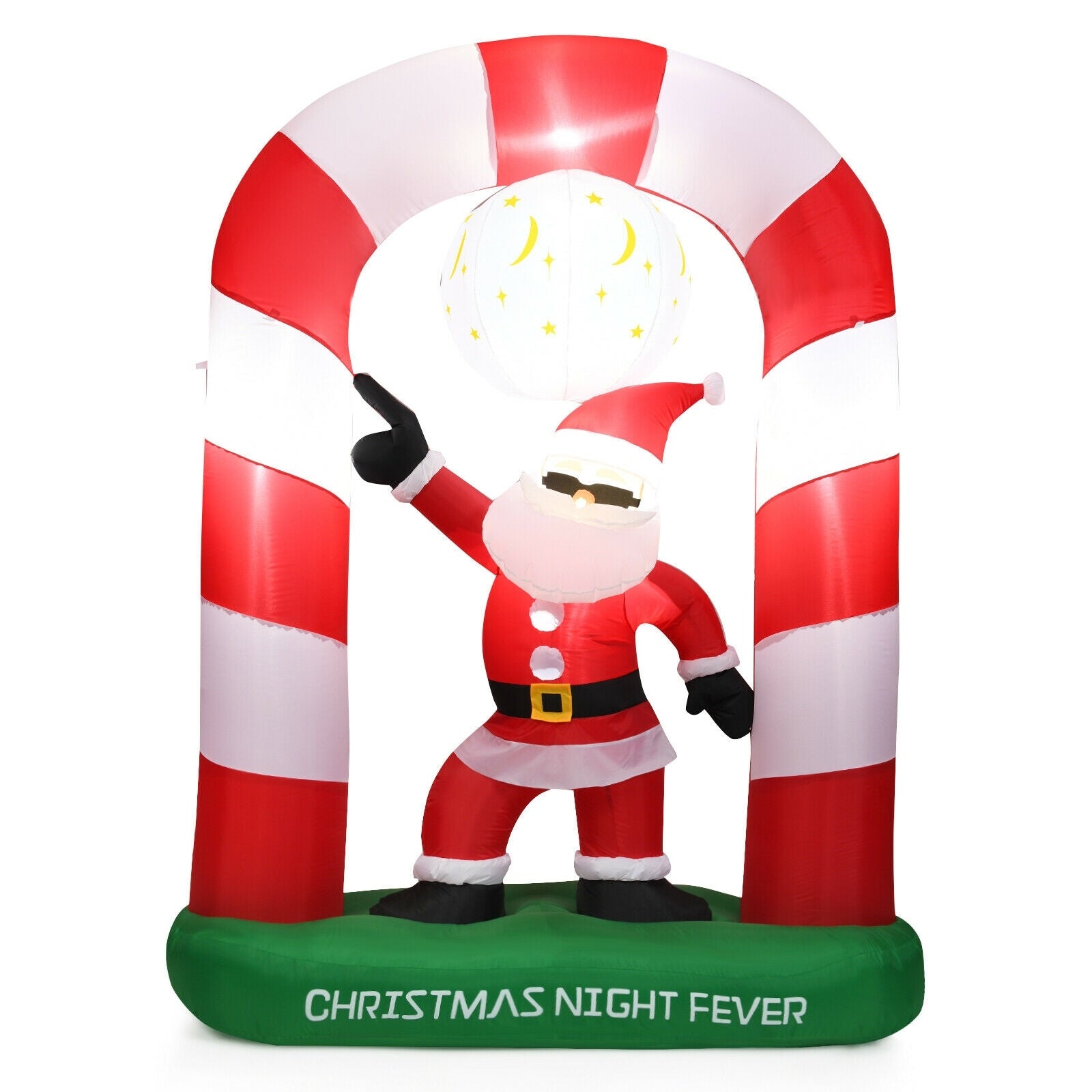 7.5 Feet Inflatable Christmas Lighted Santa ClausÂ
