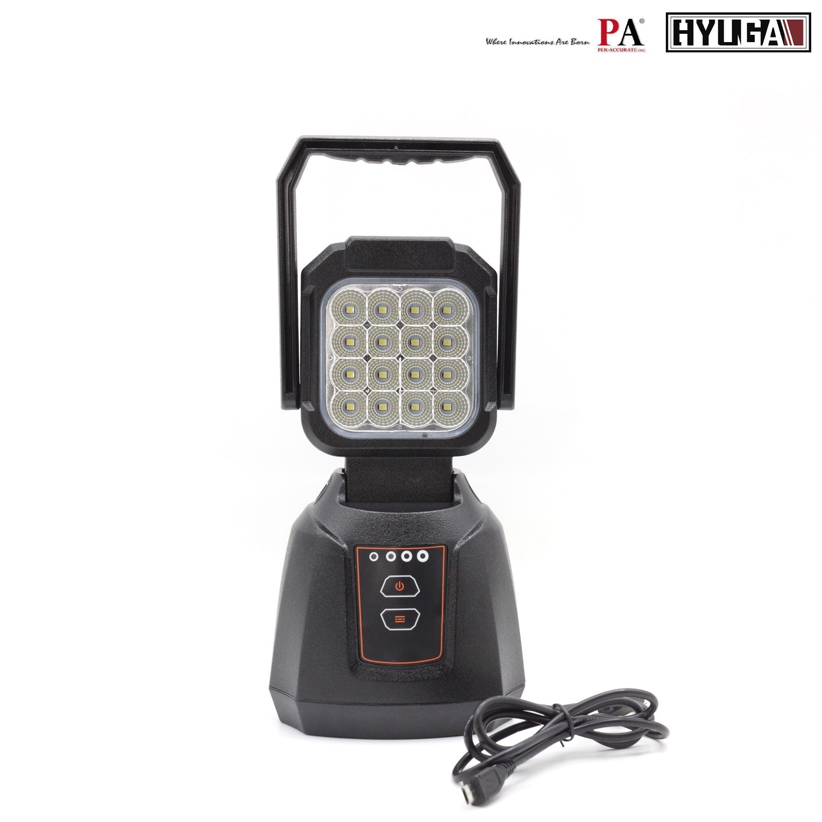 3.0 Super Bright Version LED Power Display Magnetic USB Rechargeable Portable Light Handheld Powerful Flashlight for Emergency, Outages, Home and More HYUGA PA LED