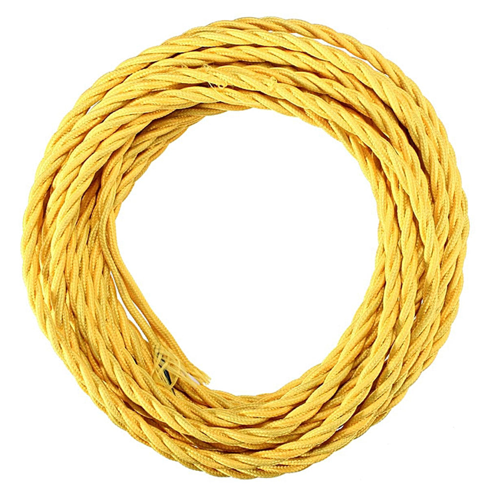 2 Core Twisted Italian Braided Cable, Electrical Fabric Flexible~2076