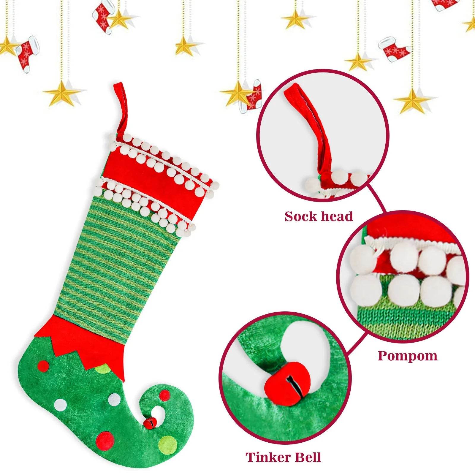 Fashion Simple Christmas Stockings Christmas Elf Decoration