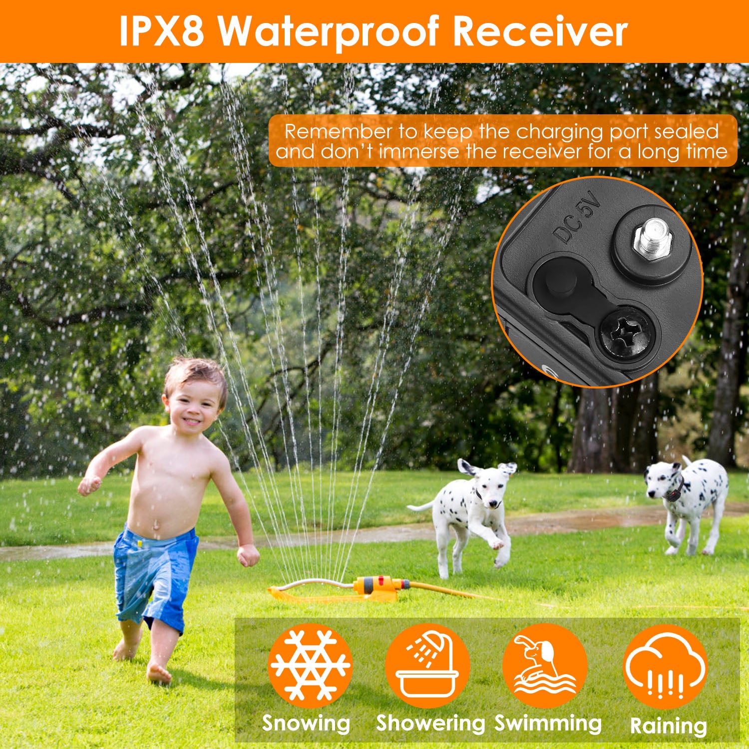 Dog Fence System Pet Containment System with 9 Adjustable Levels IPX8 Waterproof Rechargeable Receiver Underground Fence for Small Medium Large Dog