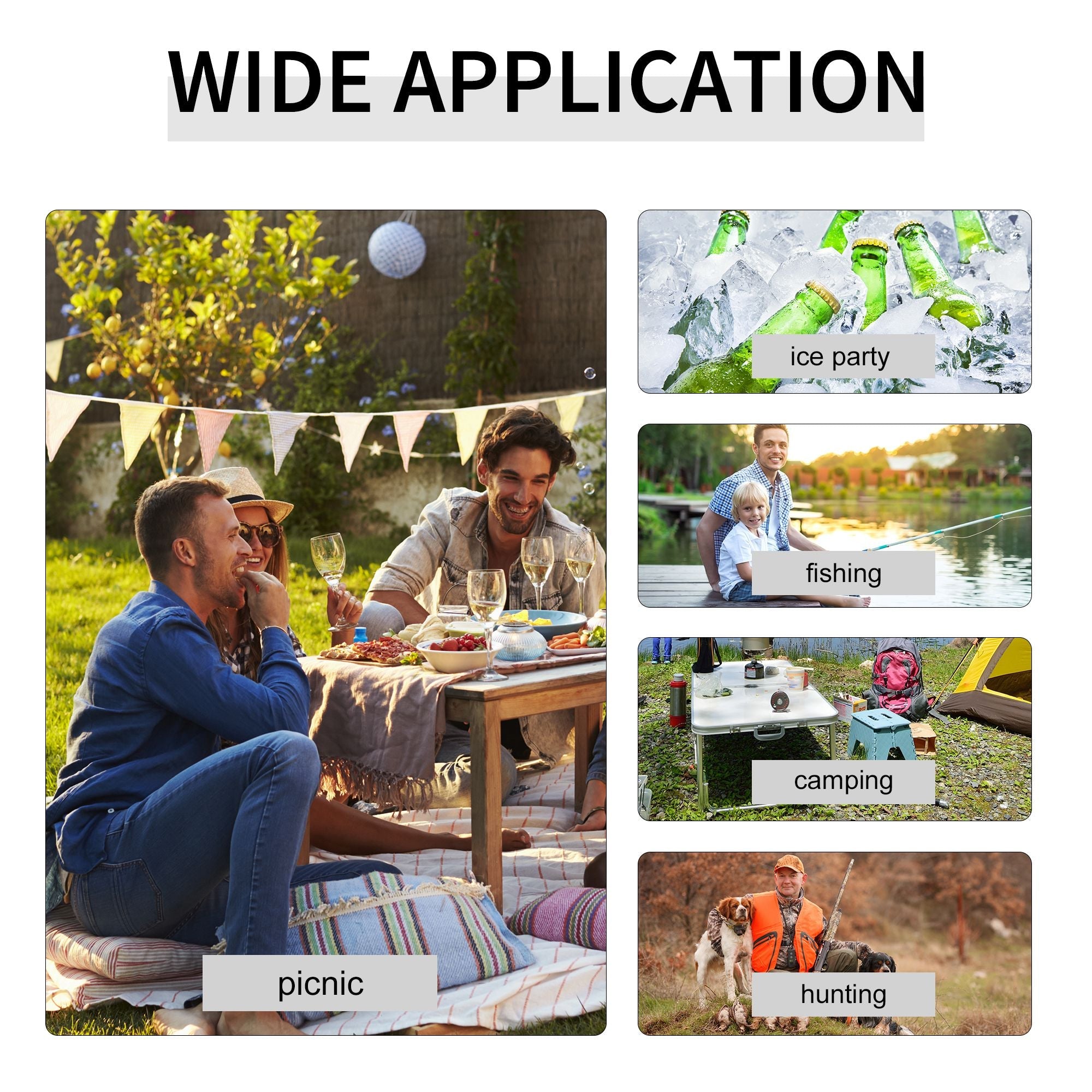 Outsunny 4ft Folding Picnic Table, Fish Fillet Cleaning Table, Camping Party Desk with Sink, White