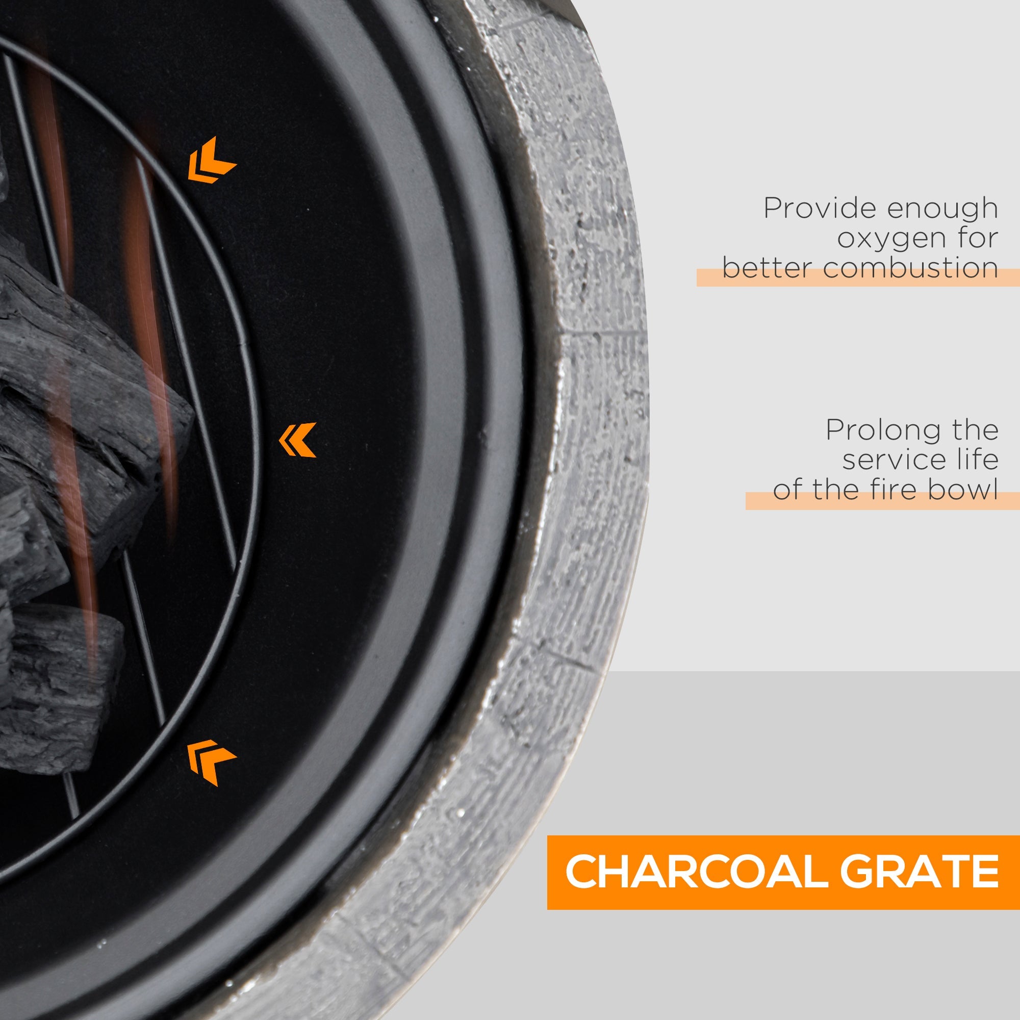 Outsunny 18" Metal Outdoor Fire Pit with Spark Cover, Poker Wood Burning Fire Bowl with Side Handles for Patio, Picnic, Dark Brown