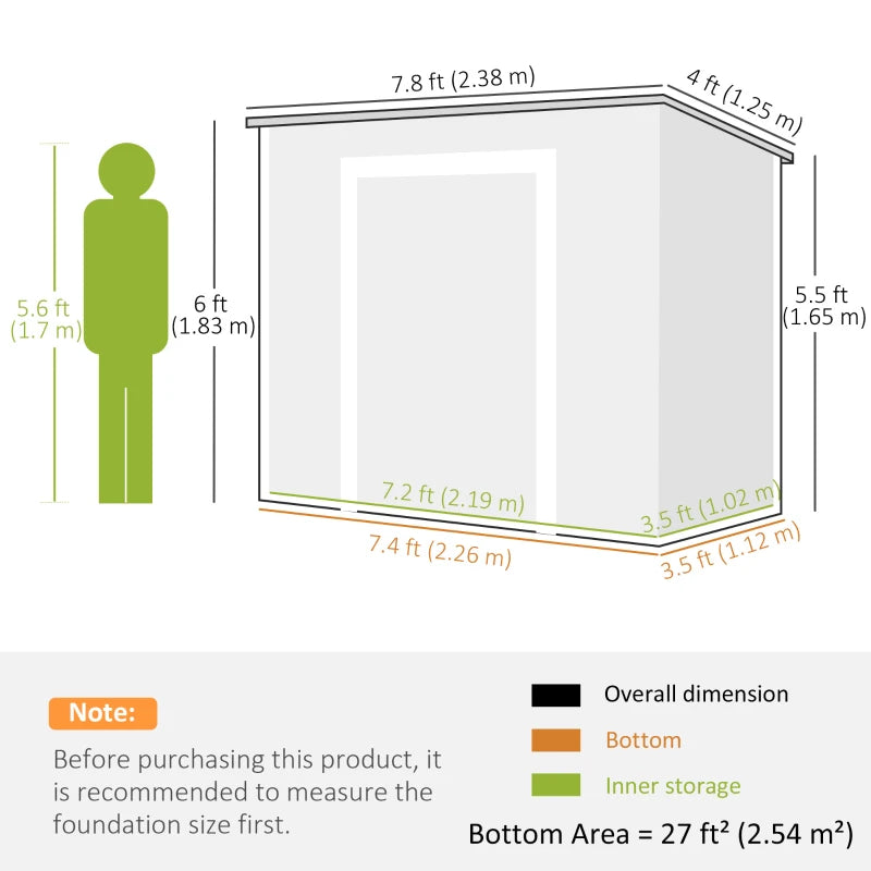 8' x 4' Resin Outdoor Storage Shed with Floor, Window, Lockable Doors and Vents for Backyard Patio Lawn, Light Grey