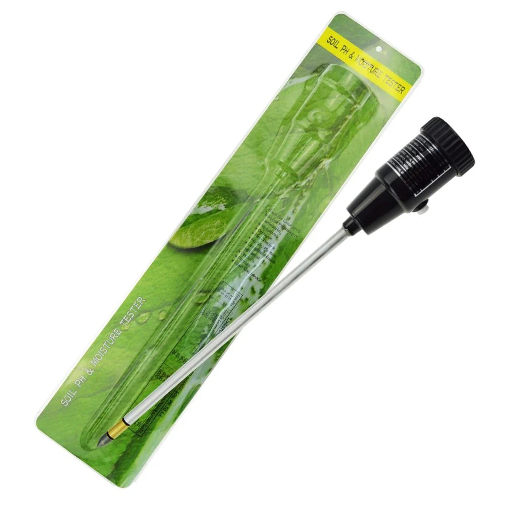 Soil pH & Moisture Tester Meter with 295mm Waterproof Probe