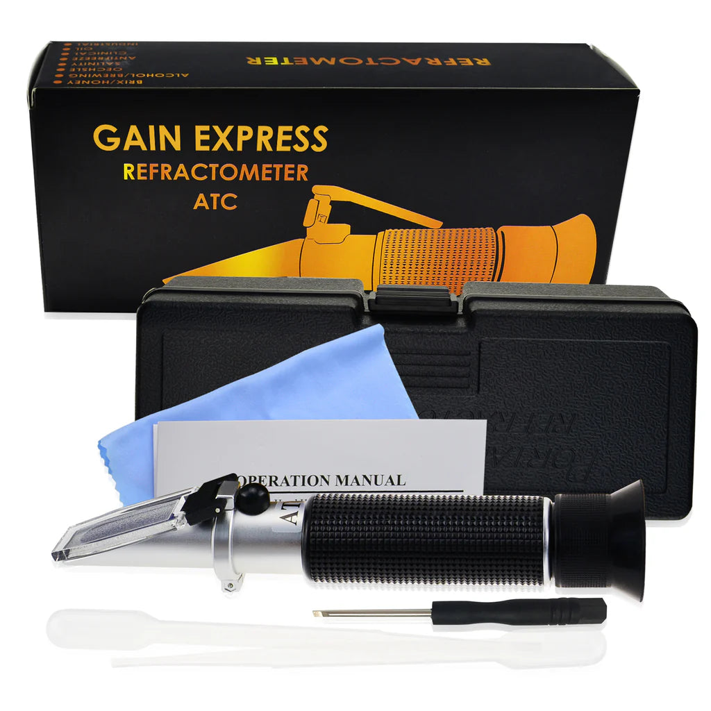 0–10% Brix Refractometer with ATC for Maple Sap, Tea & Cutting Fluids