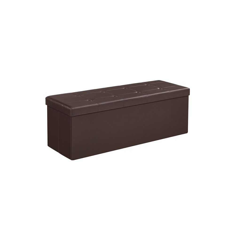 SONGMICS Folding Storage Ottoman Bench