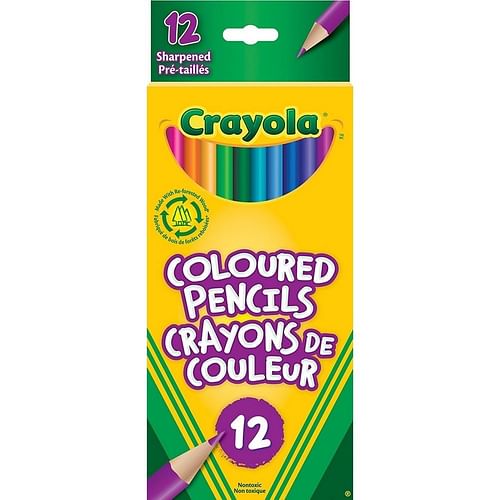 Crayola 12 Colored Pencils - Free Shipping