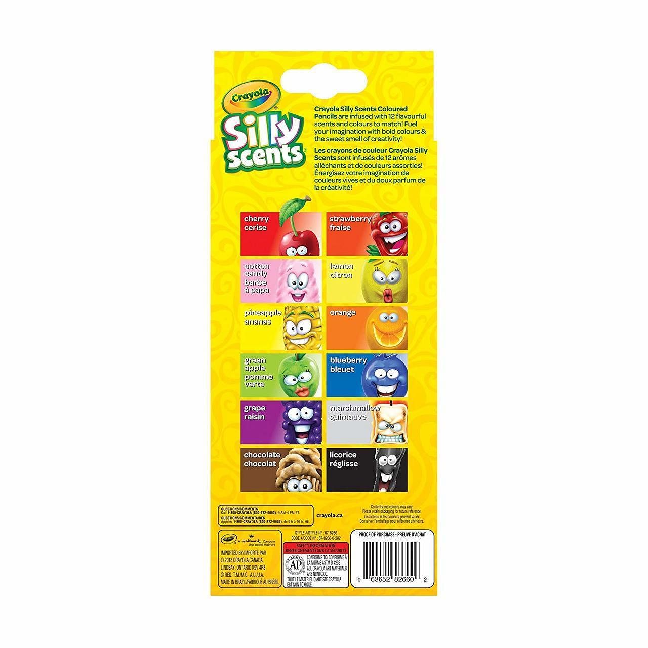 Crayola Silly Scents Colored Pencils 12 ct - Free Shipping
