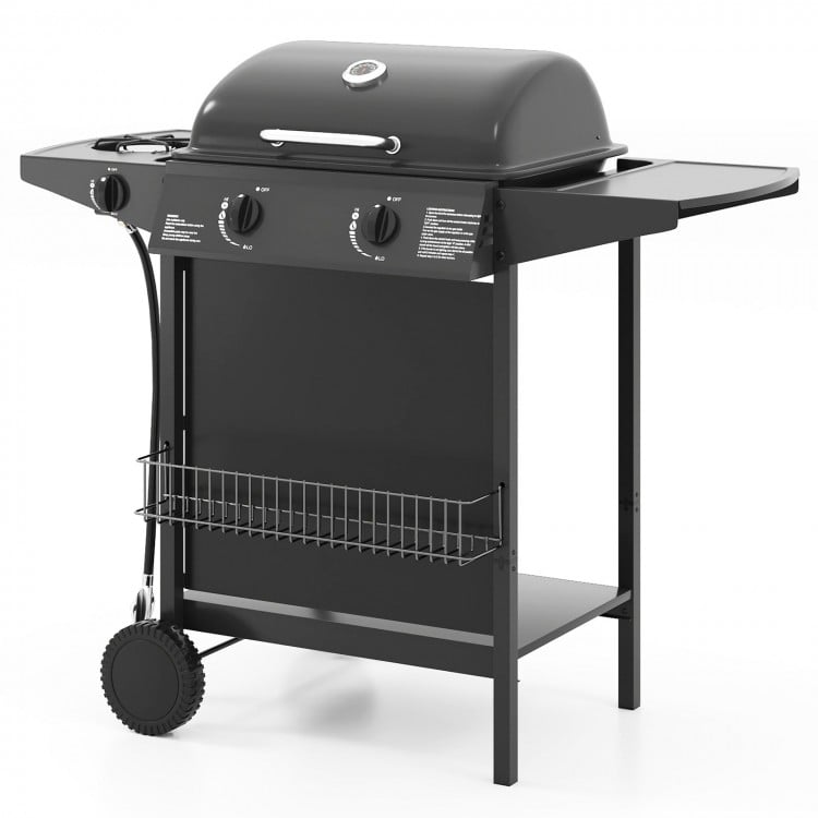 30,000 BTU Outdoor Burner Propane Gas Grill on Wheels