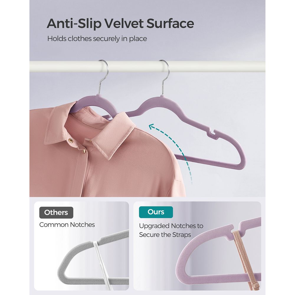 SONGMICS Velvet Hangers