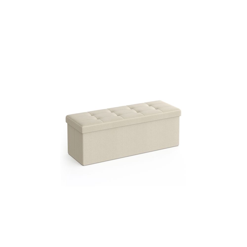 SONGMICS MAZIE Collection 43'' Folding Storage Ottoman Bench
