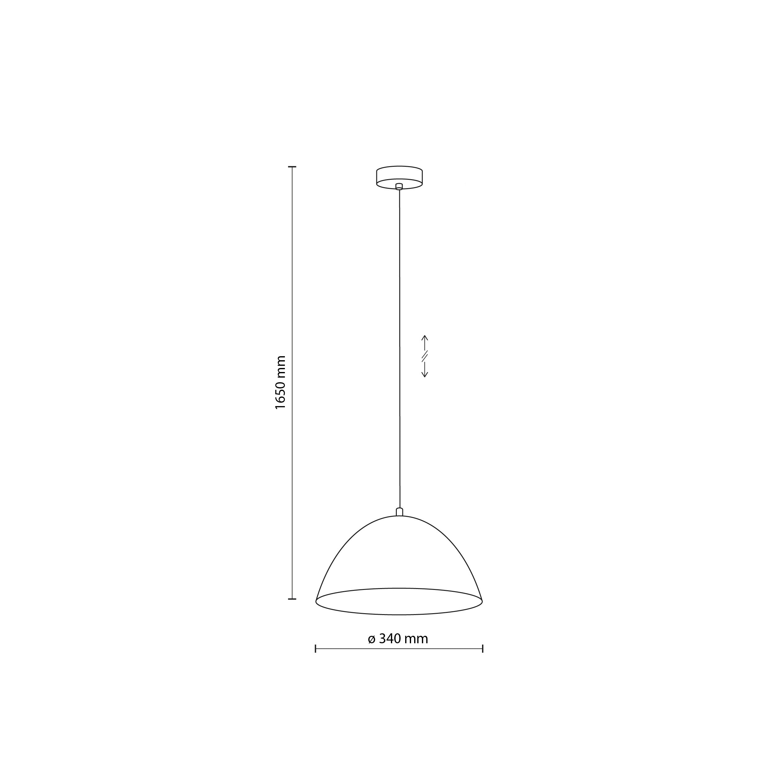 FARO Mid-Century Modern Pendant Ceiling Light Fixture for Kitchen Island, Dining Room & Living Room