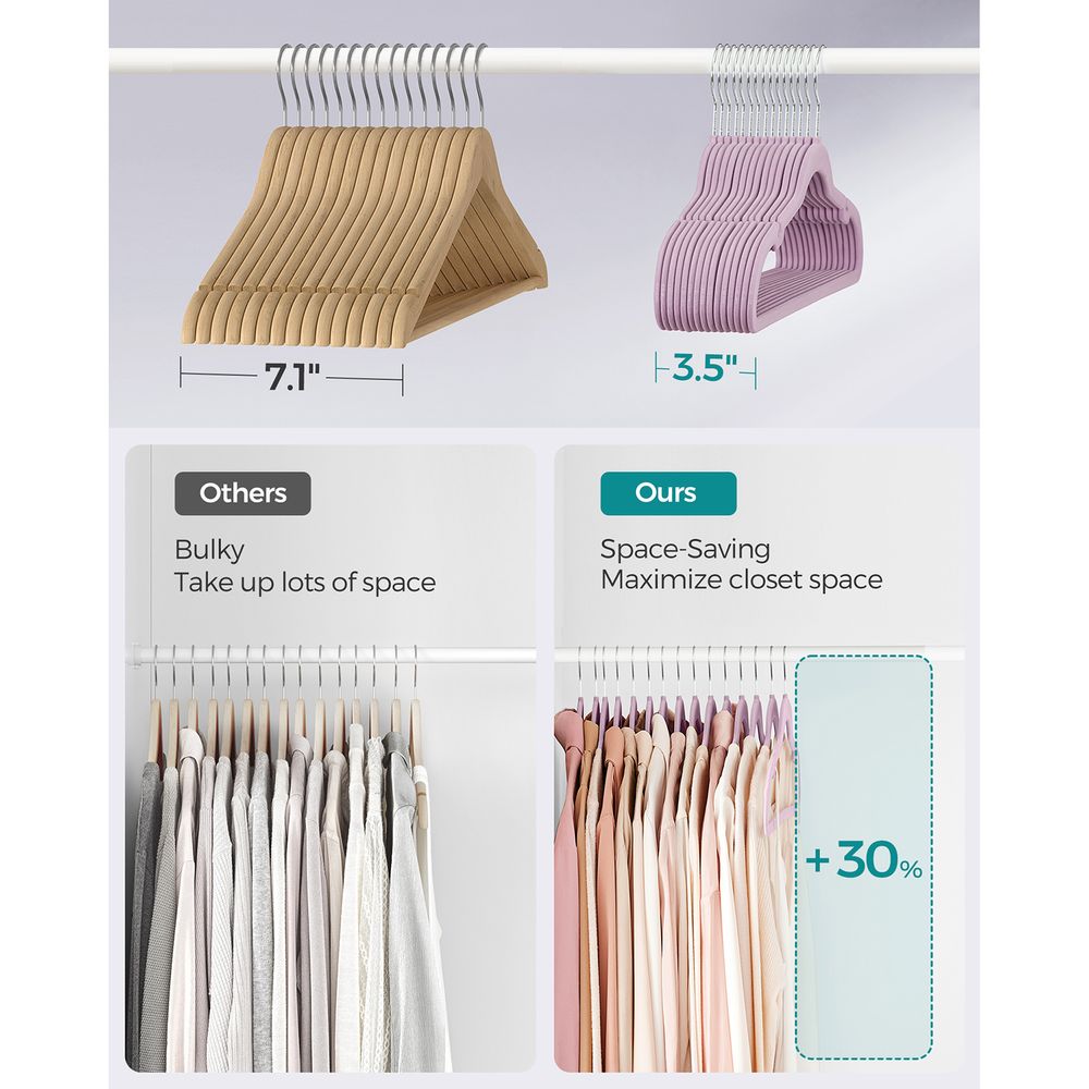 SONGMICS Velvet Hangers