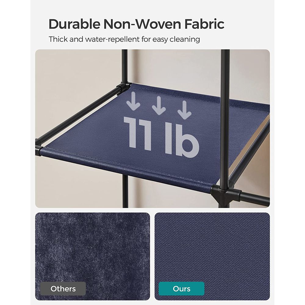 SONGMICS Clothes Storage Organizer with 6 Shelves