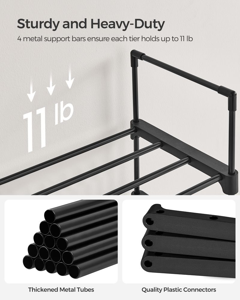 SONGMICS Metal Shoe Rack