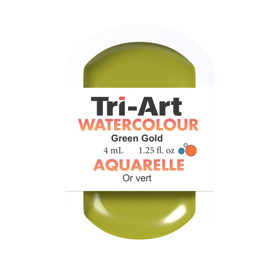 Tri-Art Water Colours - Green Gold