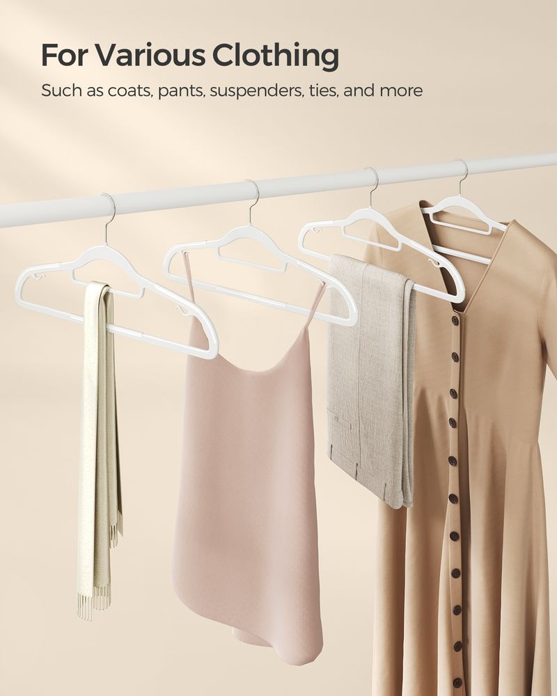 SONGMICS Heavy-Duty Plastic Hangers