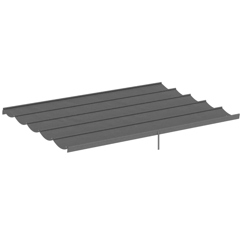 8.5' x 11.5' Retractable Pergola Canopy Replacement, Fit 10' x 13' Frame, Pergola Cover Replacement Top Only, Light Grey
