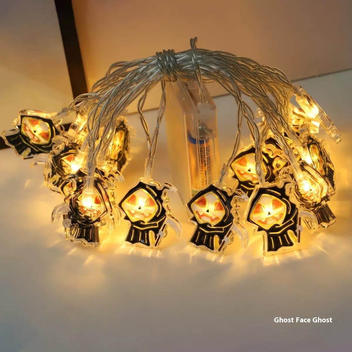 Halloween Led Pumpkin Spider Ghost Hand Lighting Chain Decorative Holiday Light