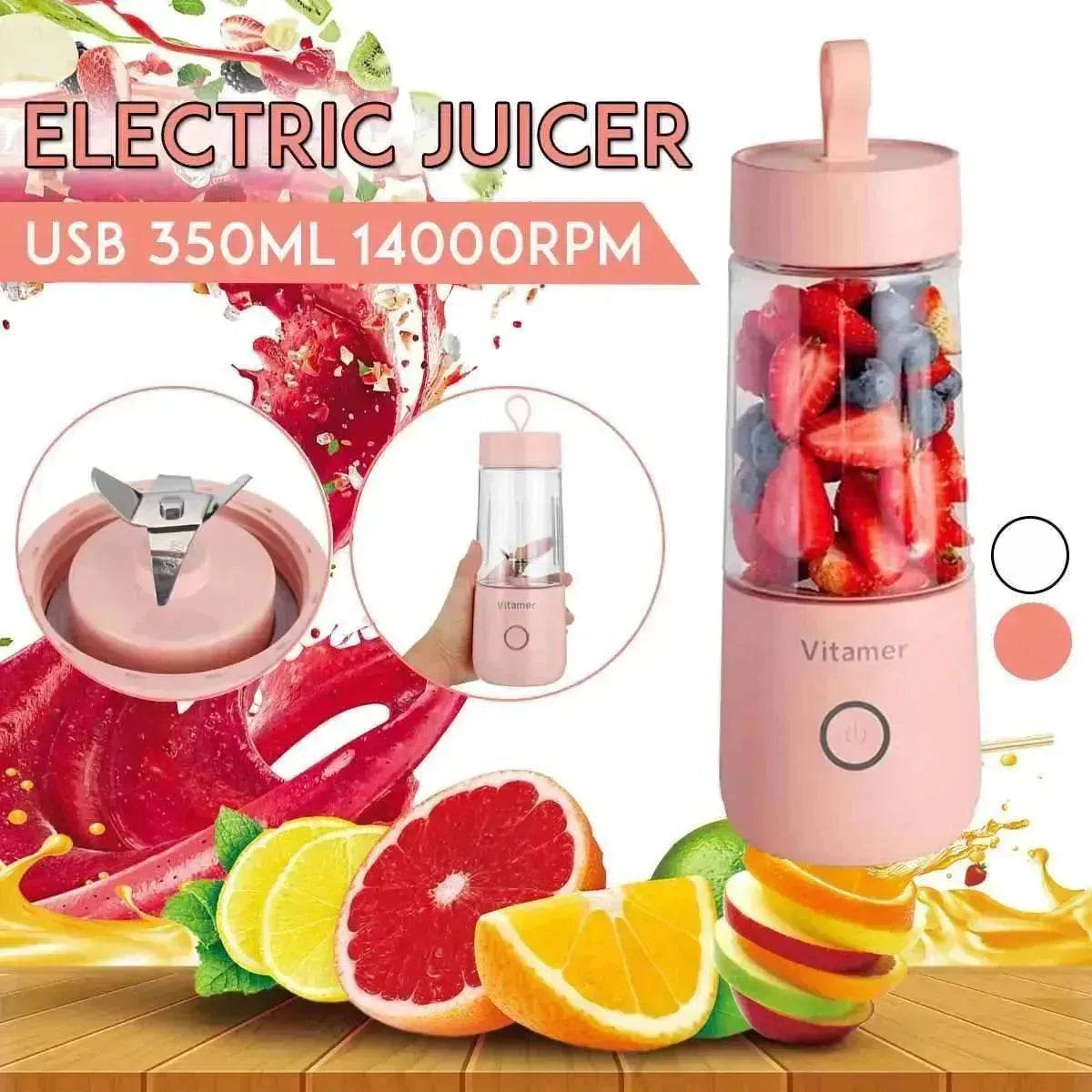 350ml Portable Blender / Juicer Electric Rechargeable Mixer