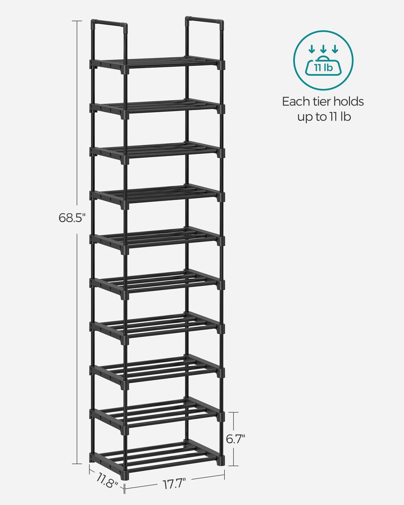SONGMICS Metal Shoe Rack