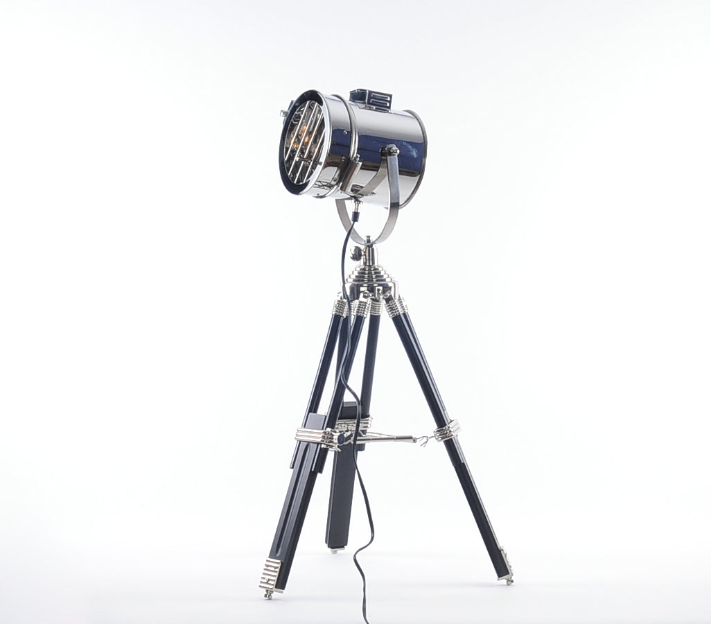 17" X 17" X 35" Stainless Steel Table Lamp