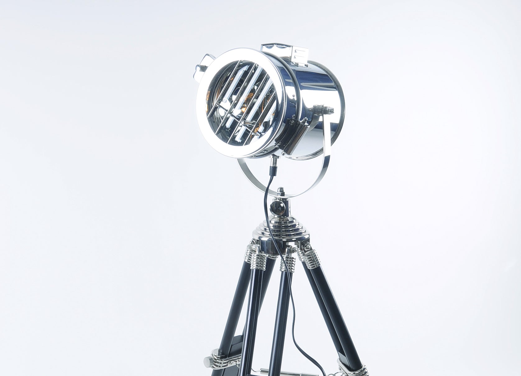 17" X 17" X 35" Stainless Steel Table Lamp