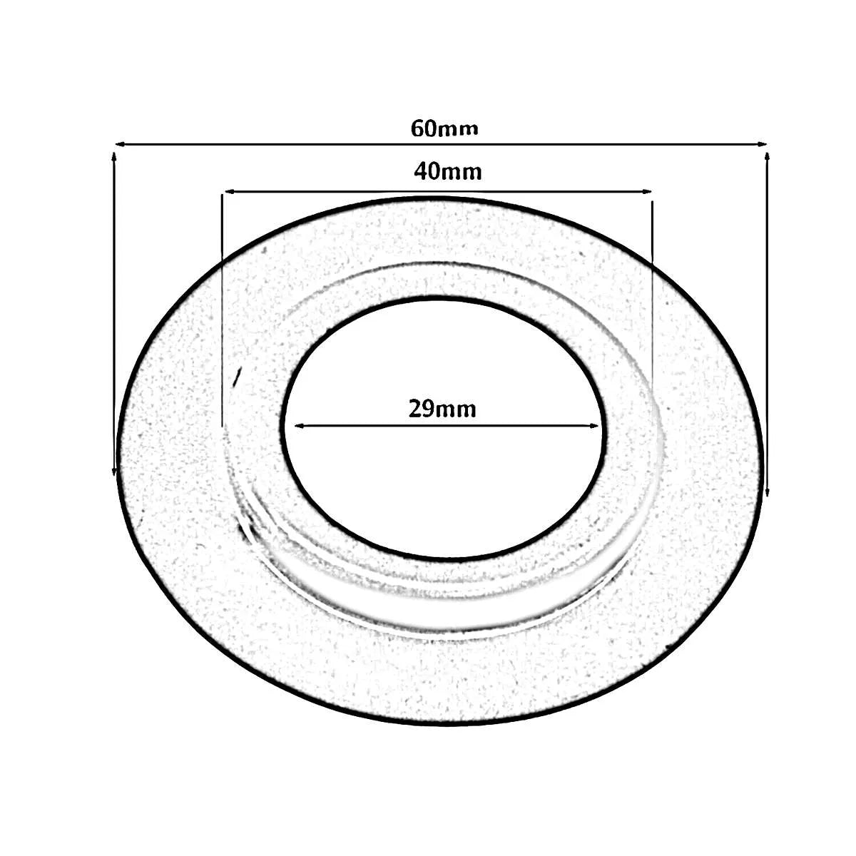 Metal Lamp Shade White Reducer Ring For ES/E26 to Base ~1628