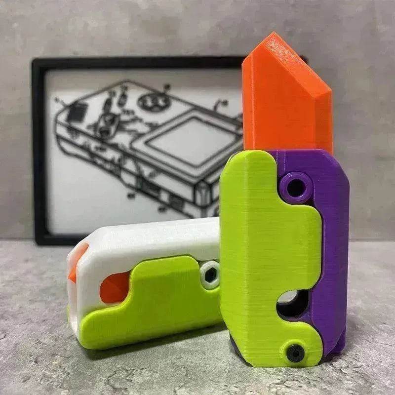 3D Printing Gravity Cub Jumping Small Radish Mini Model Knife