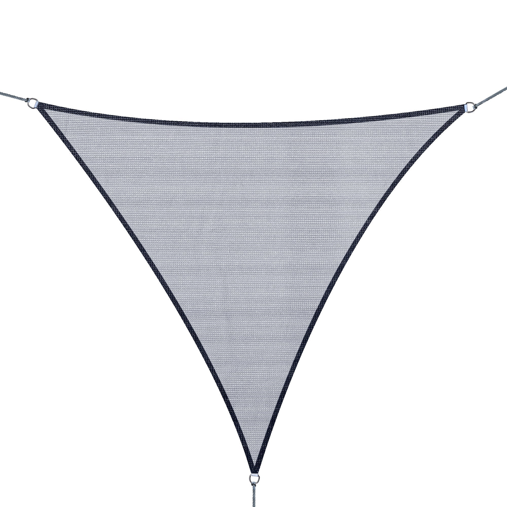 Outsunny Triangular Oasis: 10' Sun Shade Sail, UV Protection Canopy for Outdoor Patio, Garden, Lawn, Grey with Carrying Bag