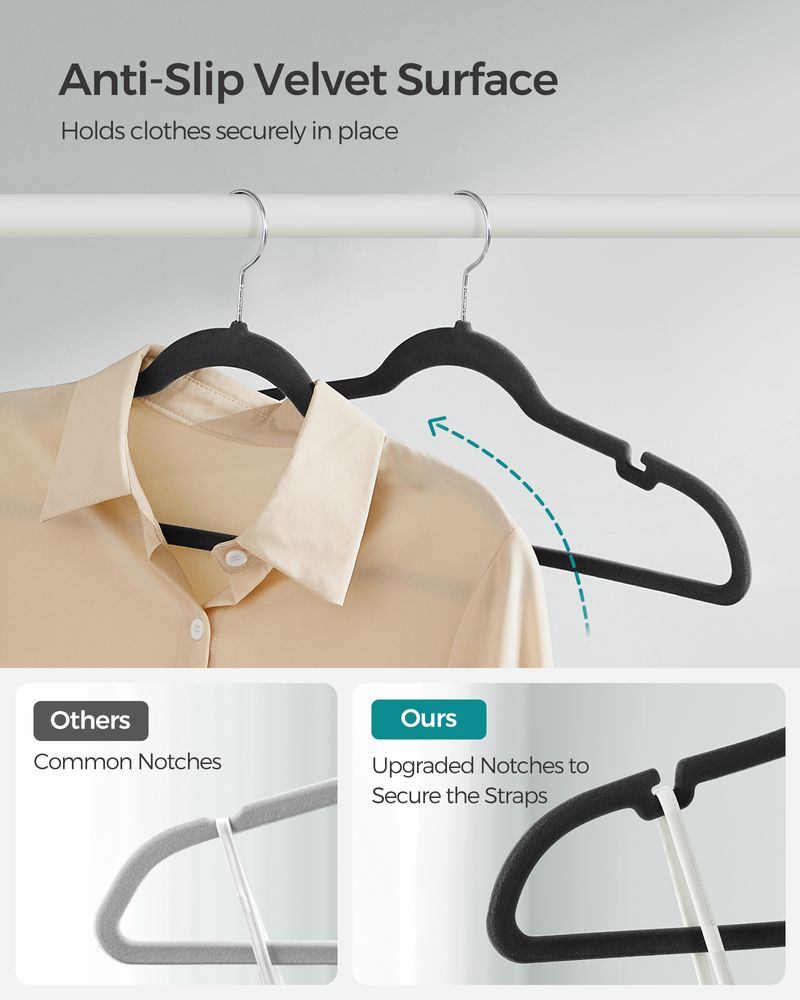 SONGMICS Velvet Hangers