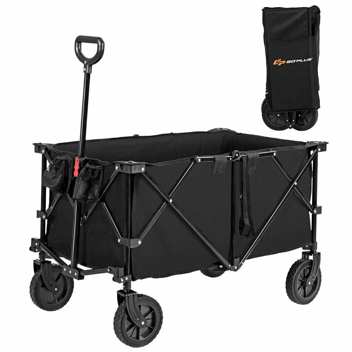Outdoor Utility Garden Trolley Buggy -BlackÂ