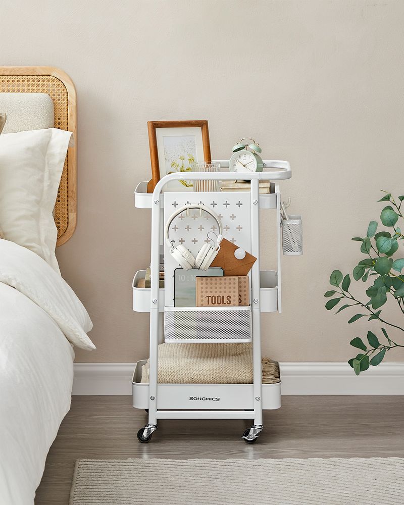 SONGMICS 3-Tier Storage Cart with wheels