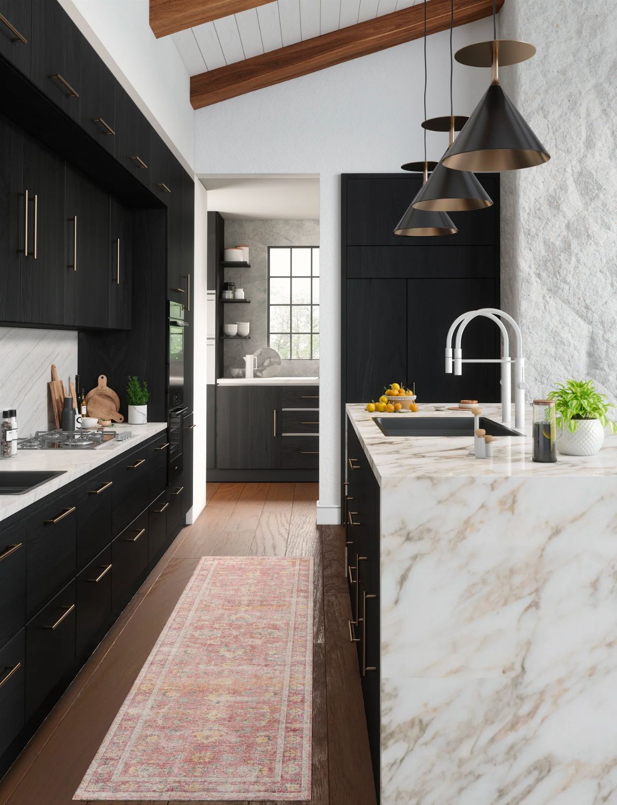 Elyse Pink Yellow Rug