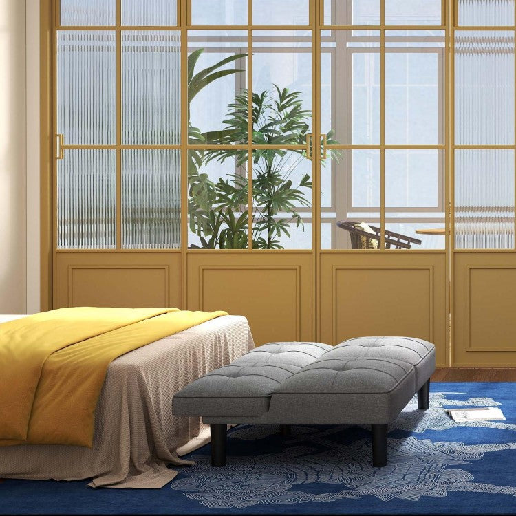 3-Piece Bedroom Furniture Set with 3-Drawer Dresser, Accent Chair & Convertible Futon Sofa Bed