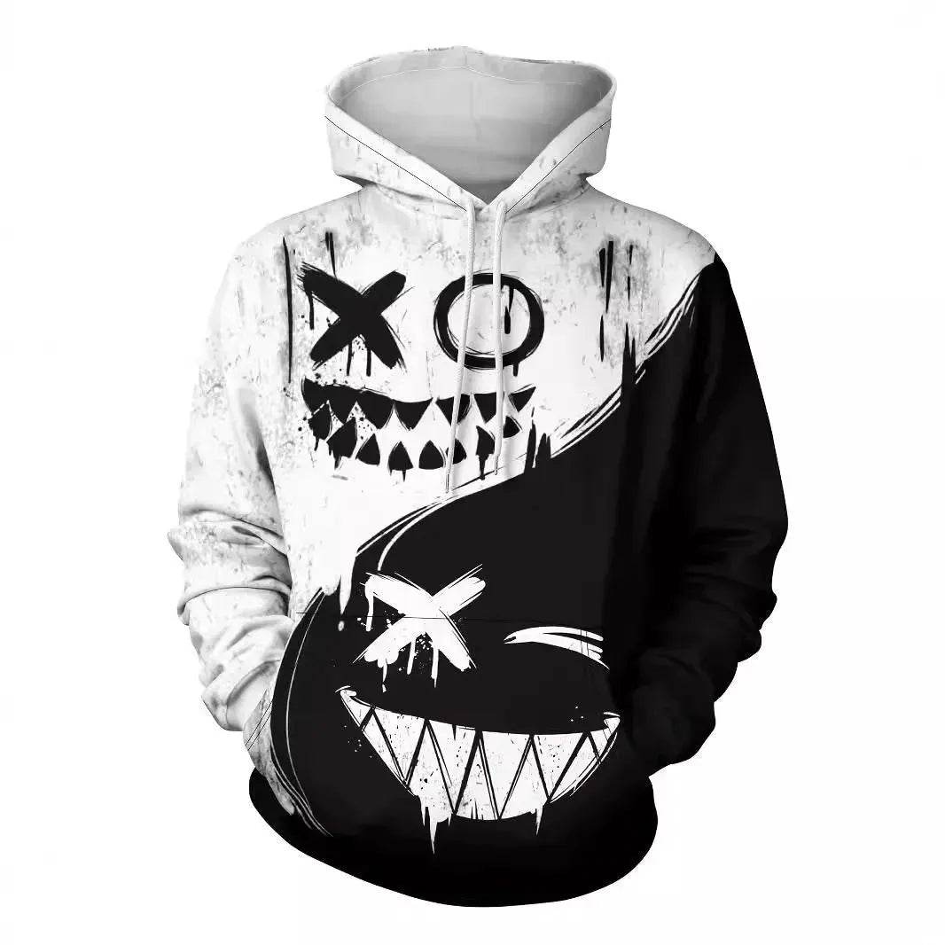 Autumn Winter Halloween Inspired Hoodie Sweatshirt Pullover tops for men