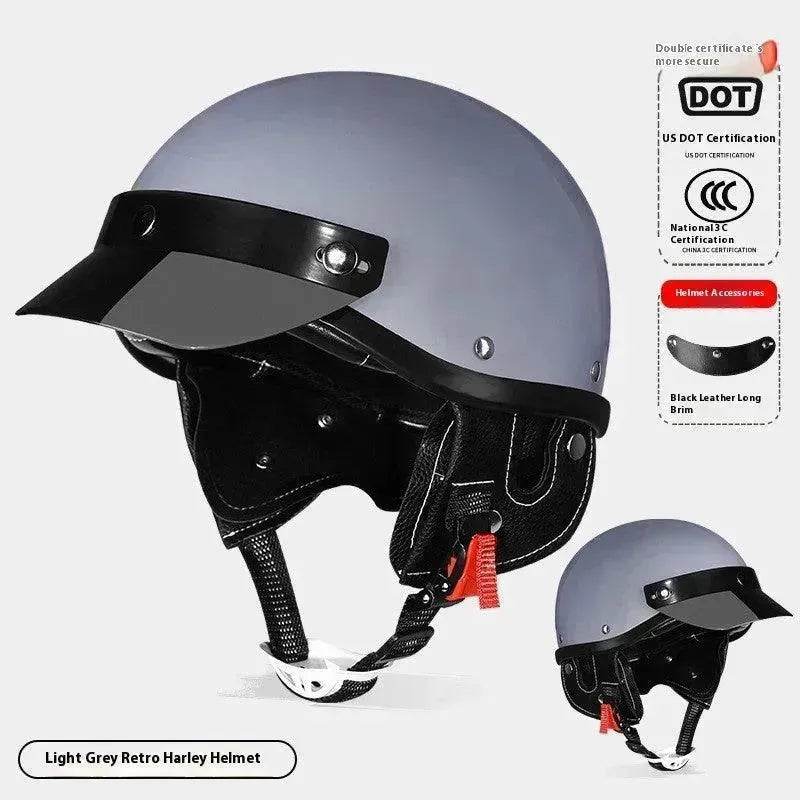 3C Certified Electric Sports Motorcycle Bike Retro Helmet Men And Women