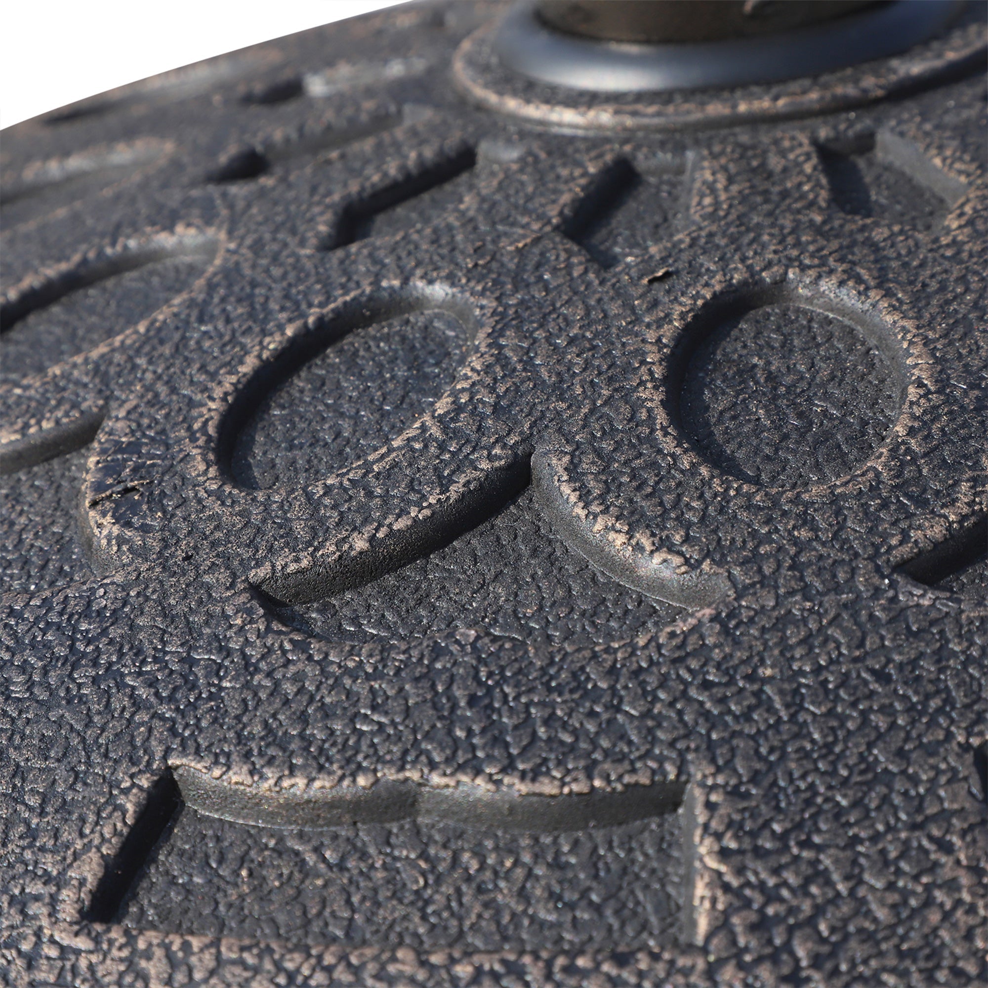 Outsunny Patio Umbrella Base 31 lb Heavy Duty Round Market Umbrella Holder Outdoor Garden Backyard Bronze