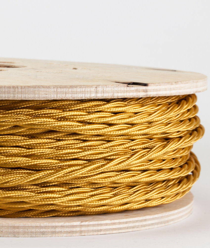 3 Core Twisted Fabric Flex Electrical Wire~2107