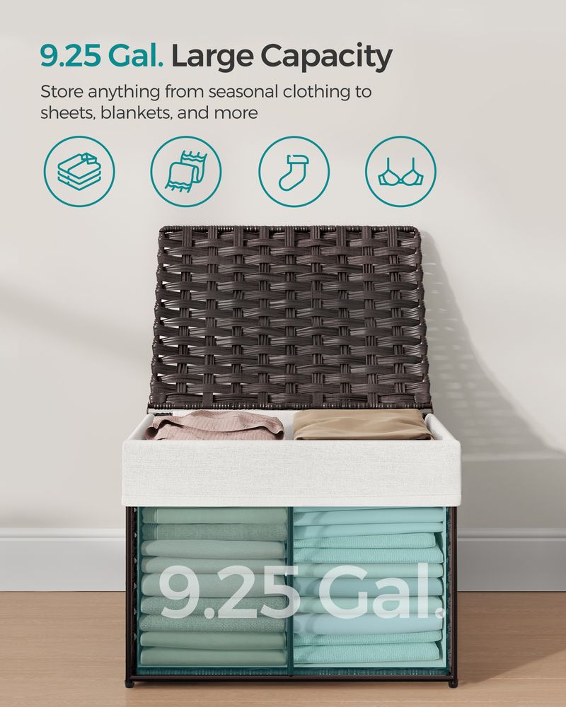 SONGMICS Storage Basket with Lid