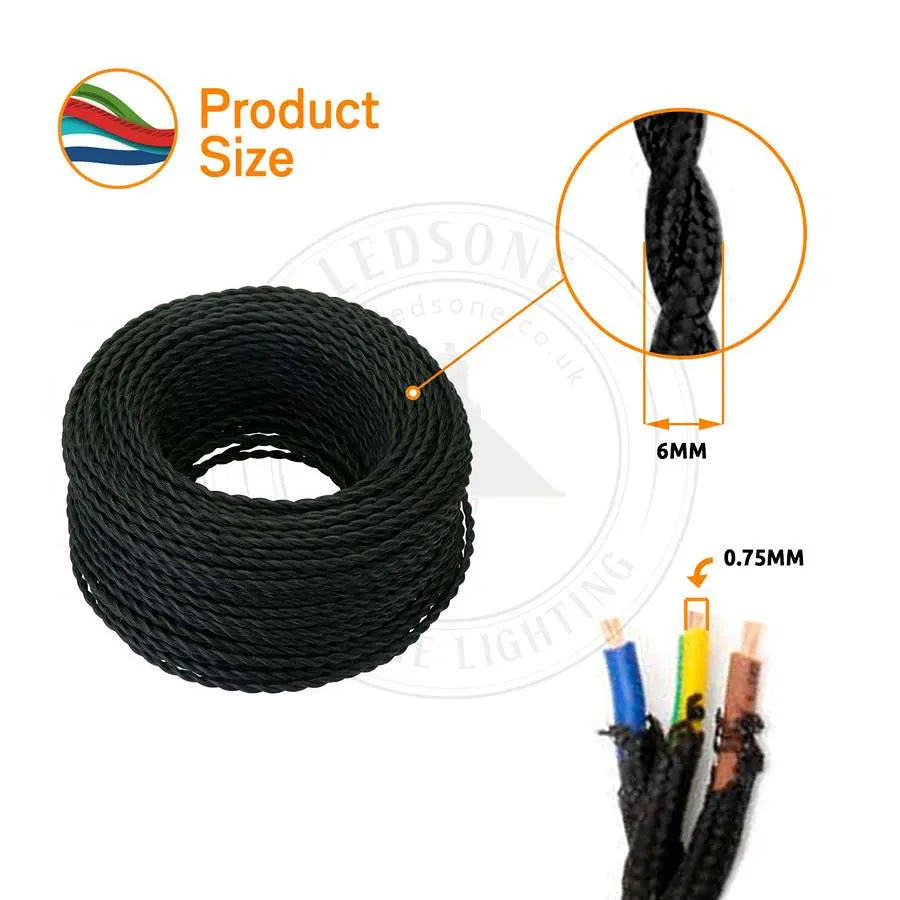 Electrical Wire 3 Core Twisted Yellow Multi Twist~2105