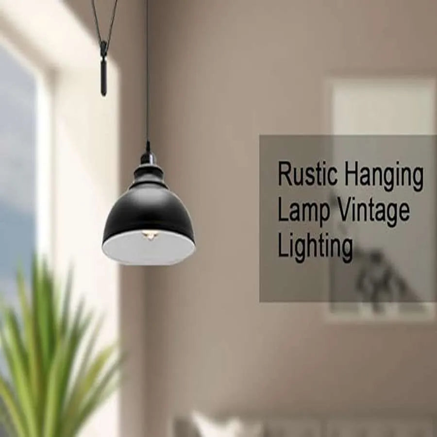 Vintage Single Head Curvy Shade Pendant Light ~1702
