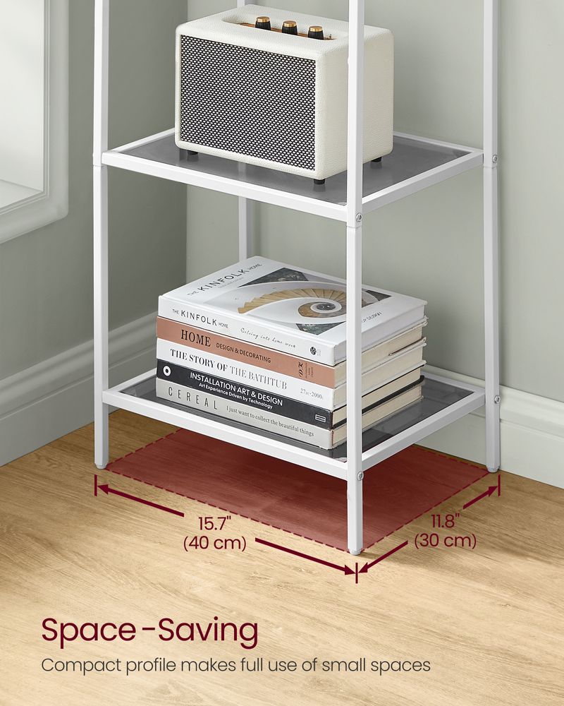 VASAGLE Bookcase, Slim Shelving Unit