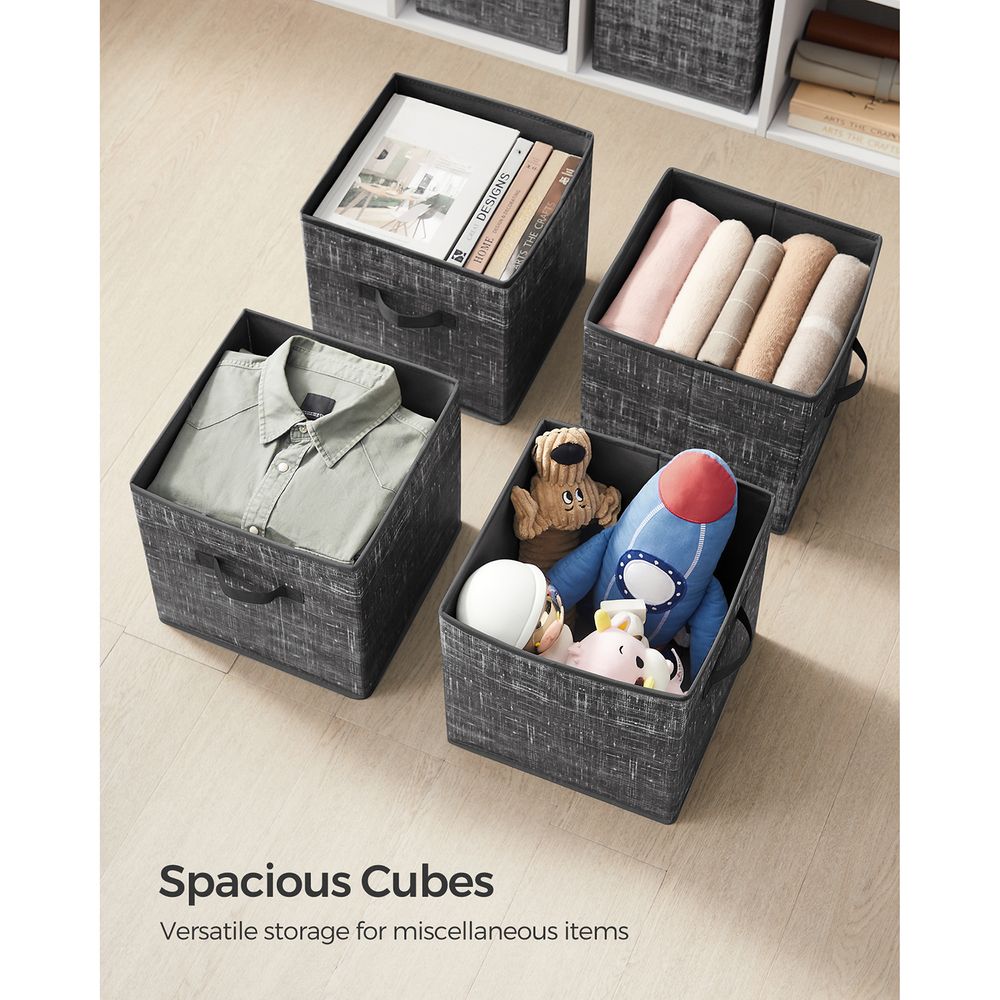 SONGMICS Non-Woven Fabric Storage Cubes with Double Handles