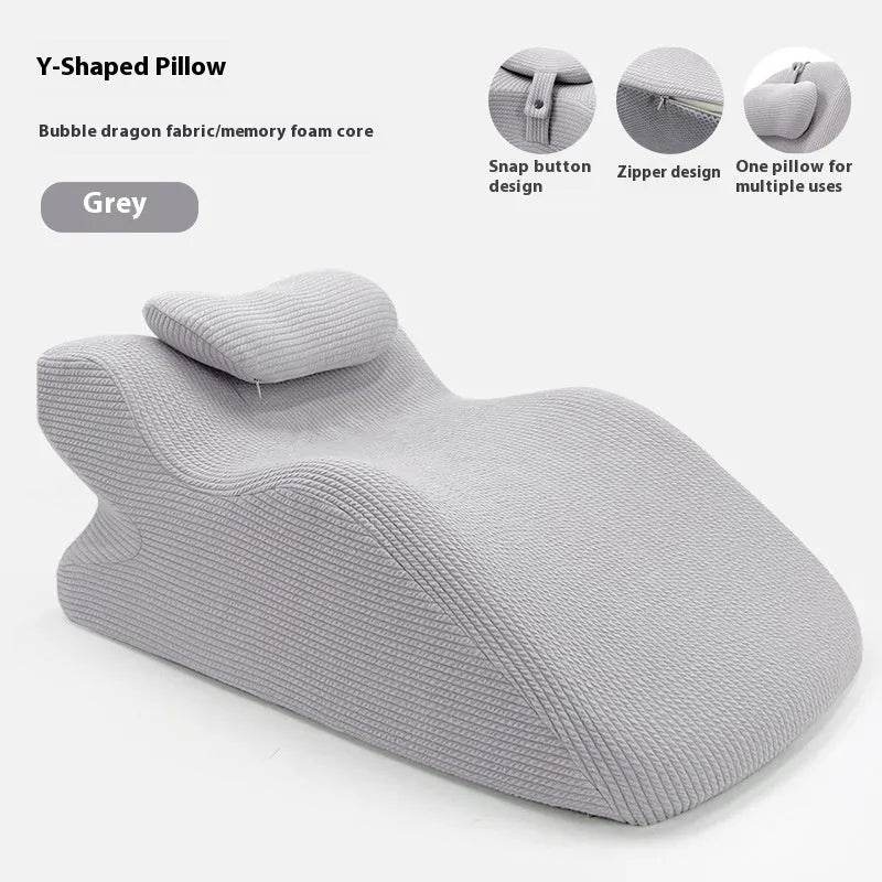 Sleeping Y-shaped Pillow Bed Watch Mobile Phone Memory Foam Pillow Neck Protector